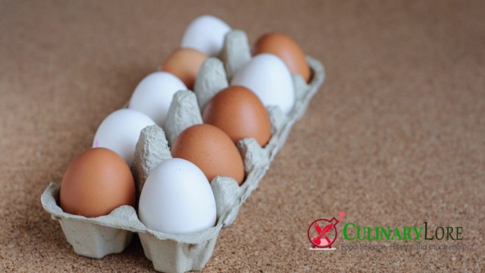 Both brown and whit eggs in same carton