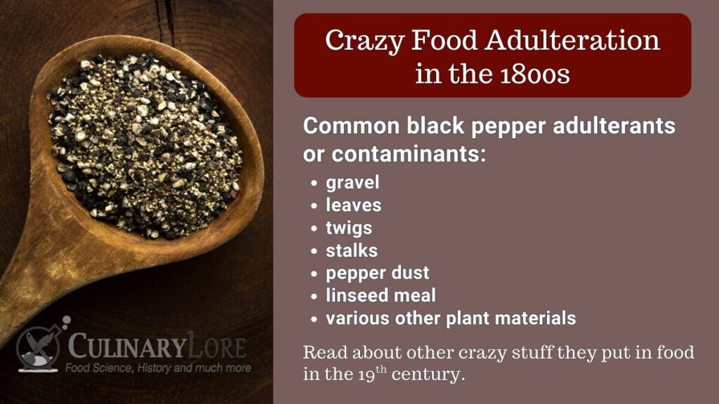 1800s food adulteration and contamination
