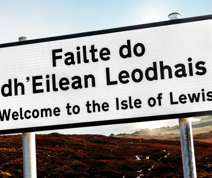 Gaelic and English sign