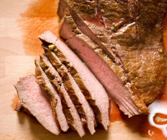 sliced London Broil