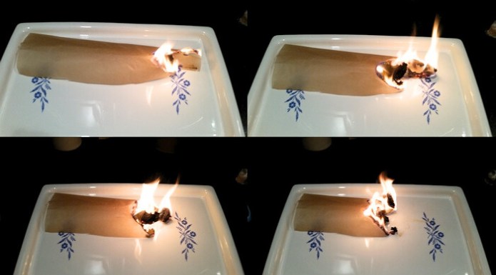 Parchment paper burning images