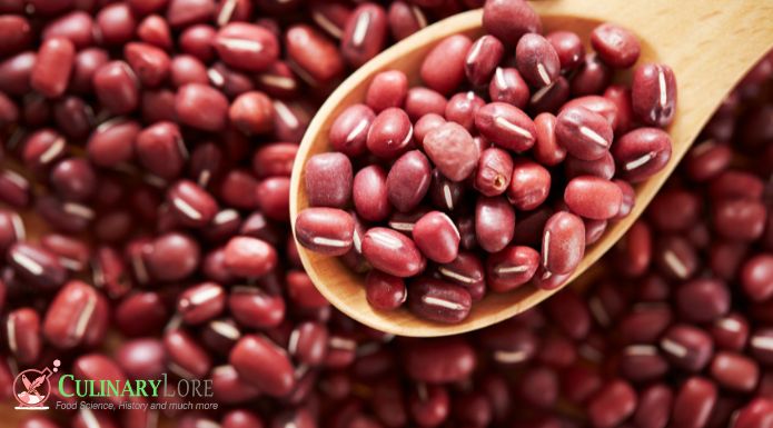 red adzuki beans macro view