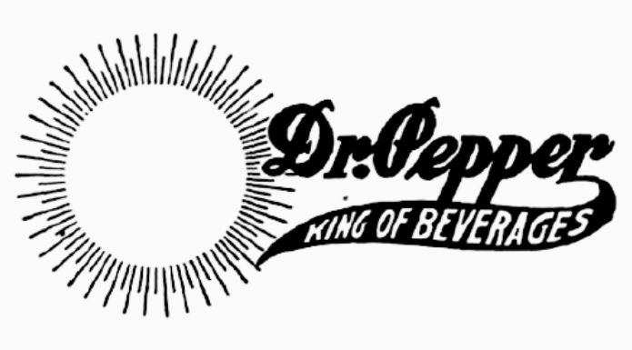 vintage Dr Pepper logo with period after Dr