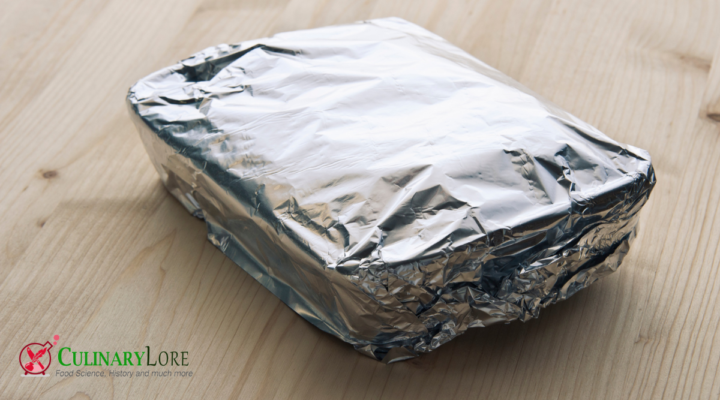 aluminum foil on casserole dish shiny side up