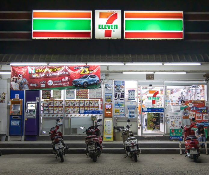 7-Eleven Store exterior at night