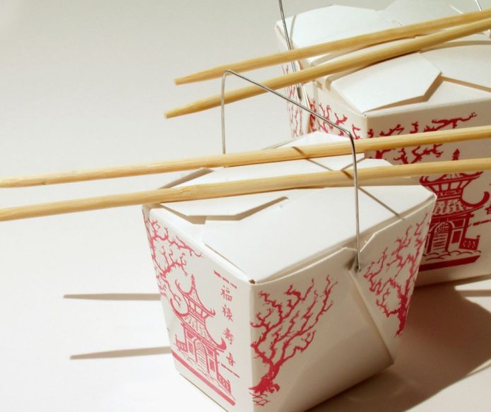 Chinese takeout food