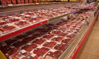 Supermarket meat department 
