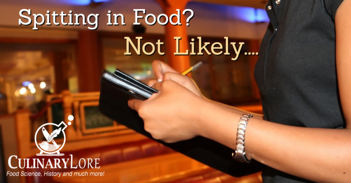 Is spitting in restaurant food common?