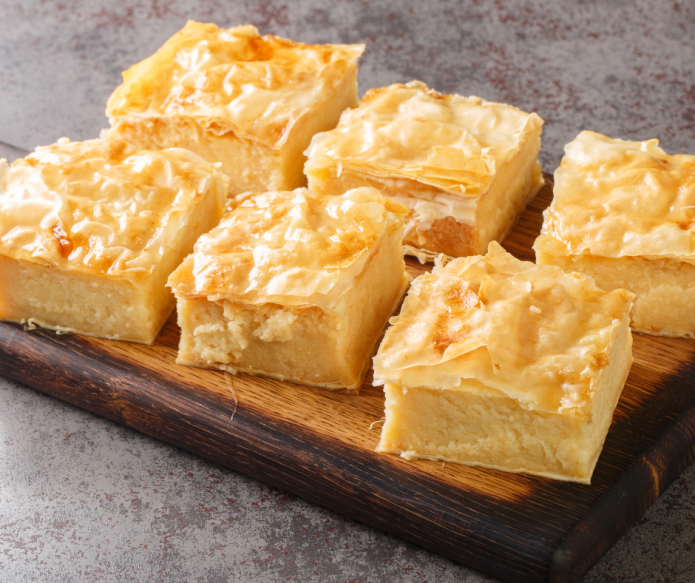 Galaktoboureko Greek dessert