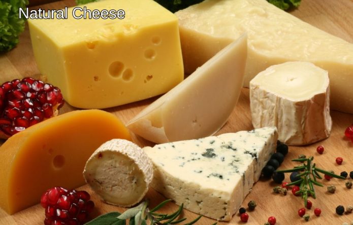 variety of real natural cheese