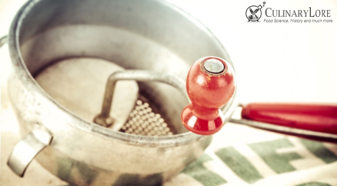 old food mill kitchen utensil