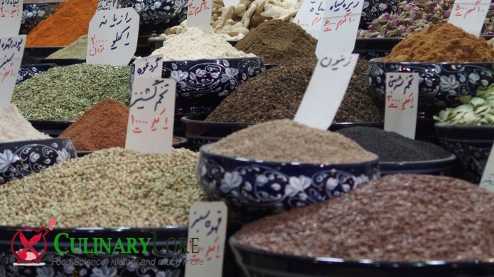 Persian spices at market in Iran