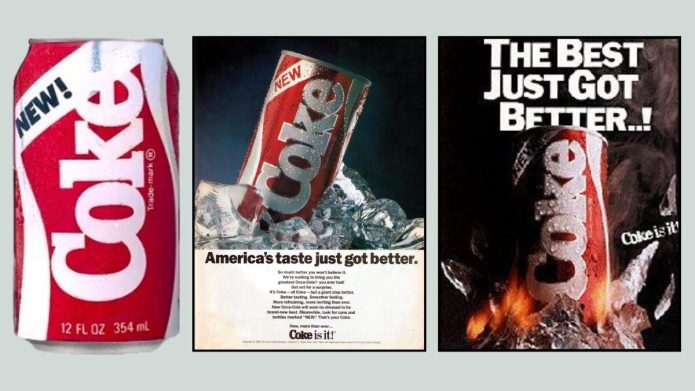 New Coke can and advertisements