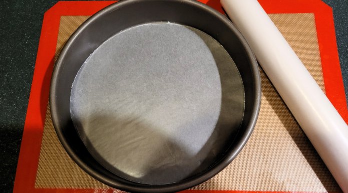 Wax paper cake pan liner instead of parchment paper