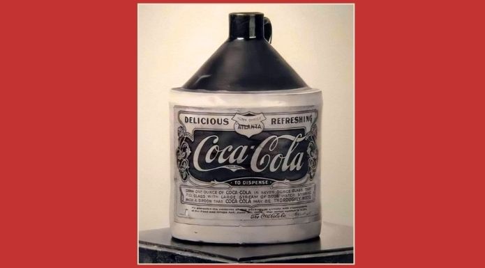 Vintage bottle of Coca-Cola syrup.